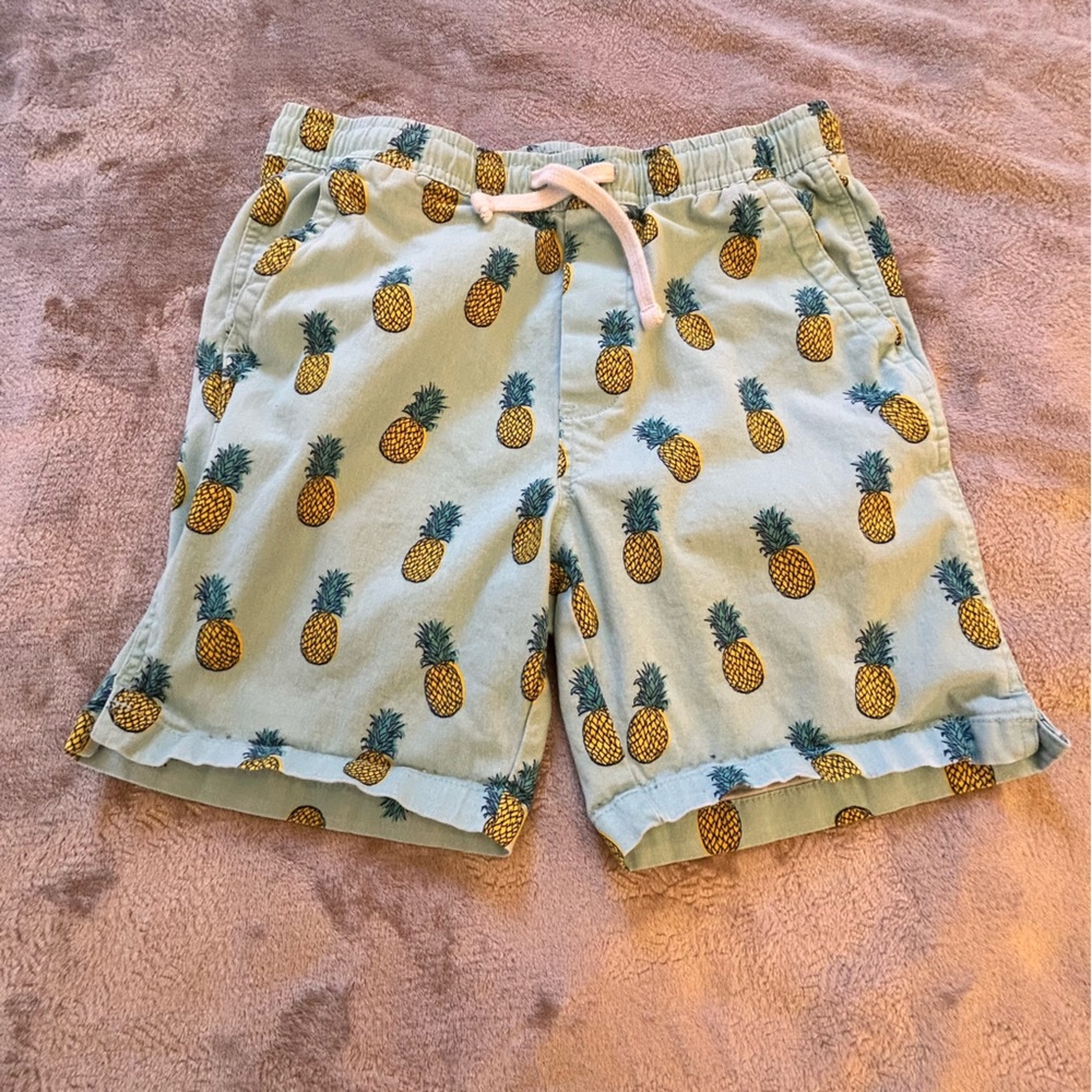 Zoo York ⭐️ Host Pick ⭐️ blue with yellow pineapples comfy easy shorts Size XS
